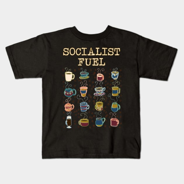 Socialist Fuel Kids T-Shirt by WordWind